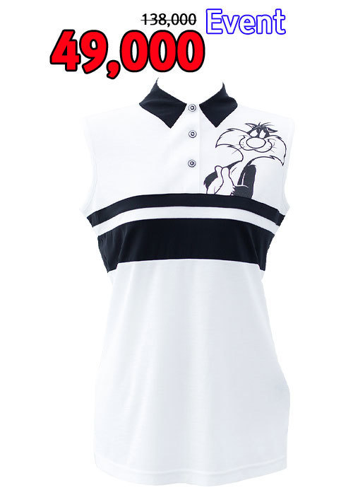 스팍스 디즈니 골프 워너 깔끔한 디자인으로 사랑받는 민소매 티셔츠 WI2LTS036