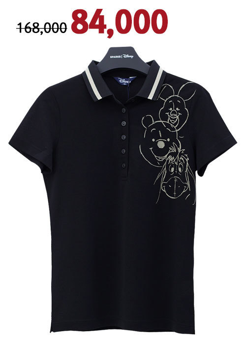 여성 디즈니 골프 신상 금색 포인트로 고급스러운 신상 면 티셔츠 DJ2LTS035