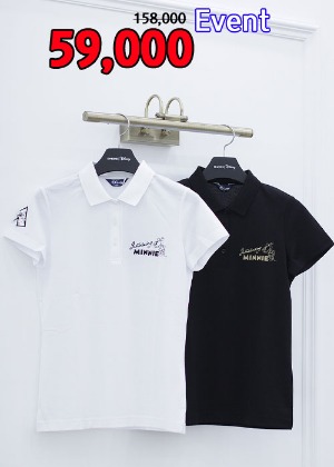 스팍스 디즈니 골프 신상 깔끔한 미니 포인트 여름 면 티셔츠 DJ2LTSR61