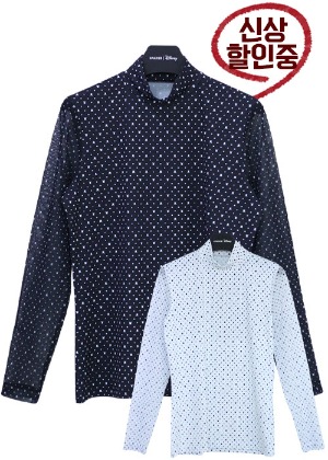 디즈니 골프 신상 아기자기한 패턴과 시스루 디자인 여성 봄 티셔츠 SK1LTS007